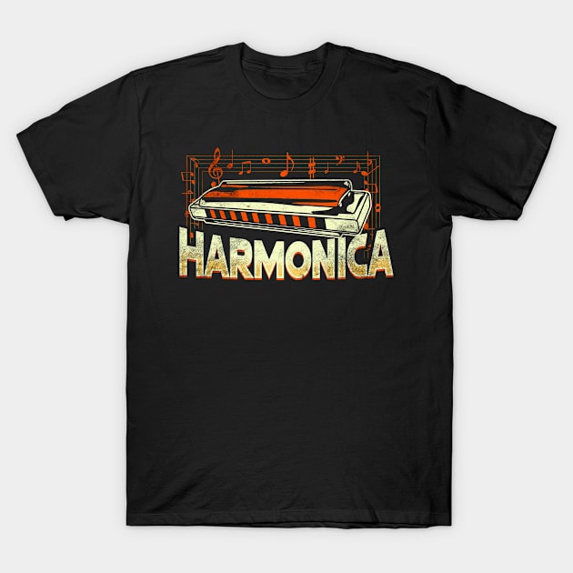 Harmonica T-Shirt by Mila46